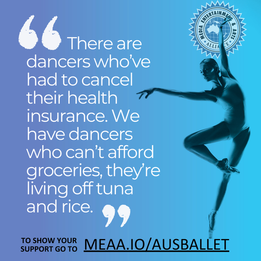 image of We Support the Dancers at the Australian Ballet